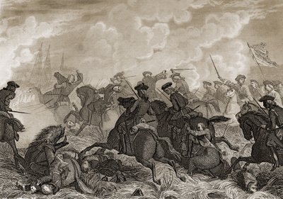 The battle of Villa-Viciosa of 1710 by Spanish School